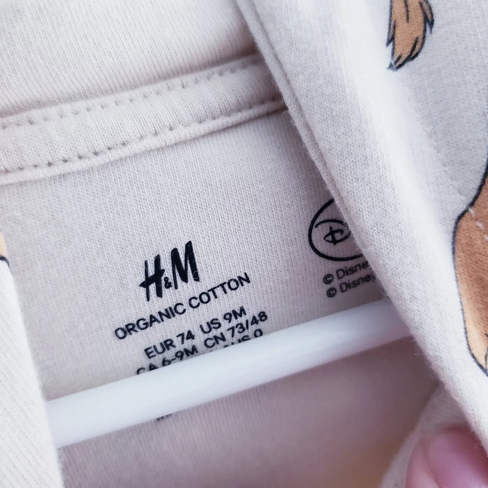 H&M Disney Lion King Simba Long Sleeve Onesie Hoodie - Picture 8 of 8